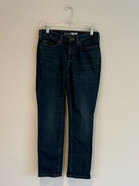 Carhartt Women’s Slim Fit Jeans Size 6 Short Dark Wash Rugged Flex Denim